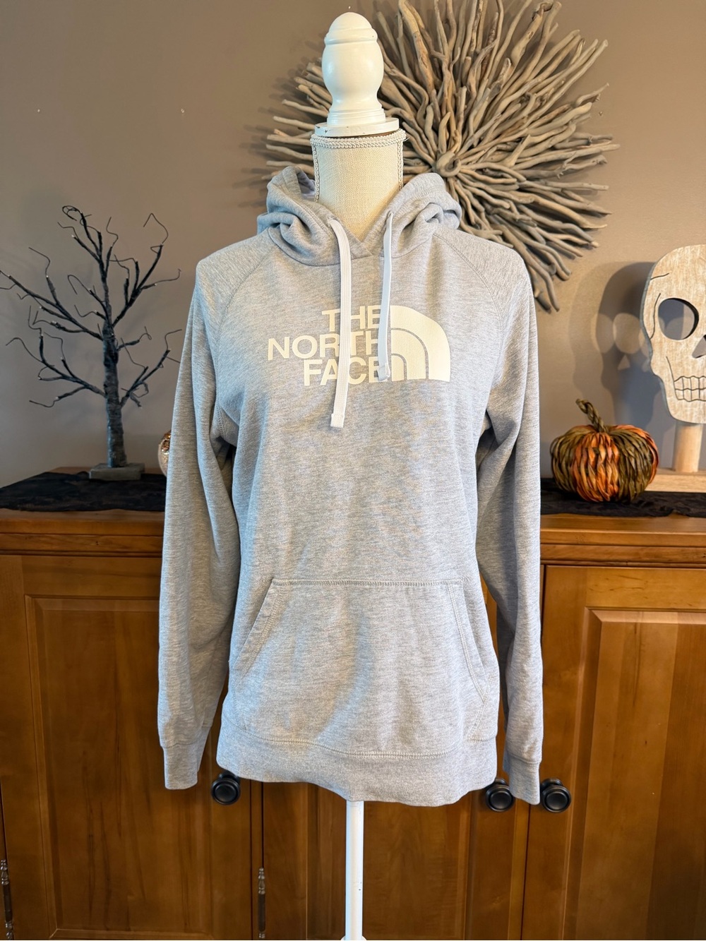 North Face hoodie in grey women’s